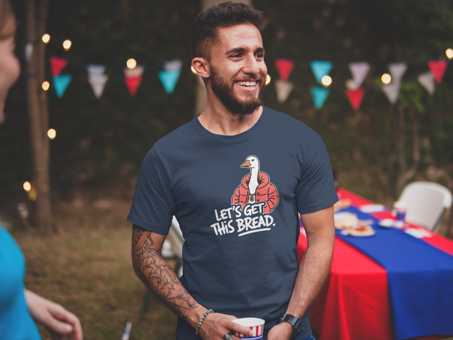 Let’s Get This Bread Goose T-Shirt Funny Gangster Goose Meme Tee for Silly Goose Lovers