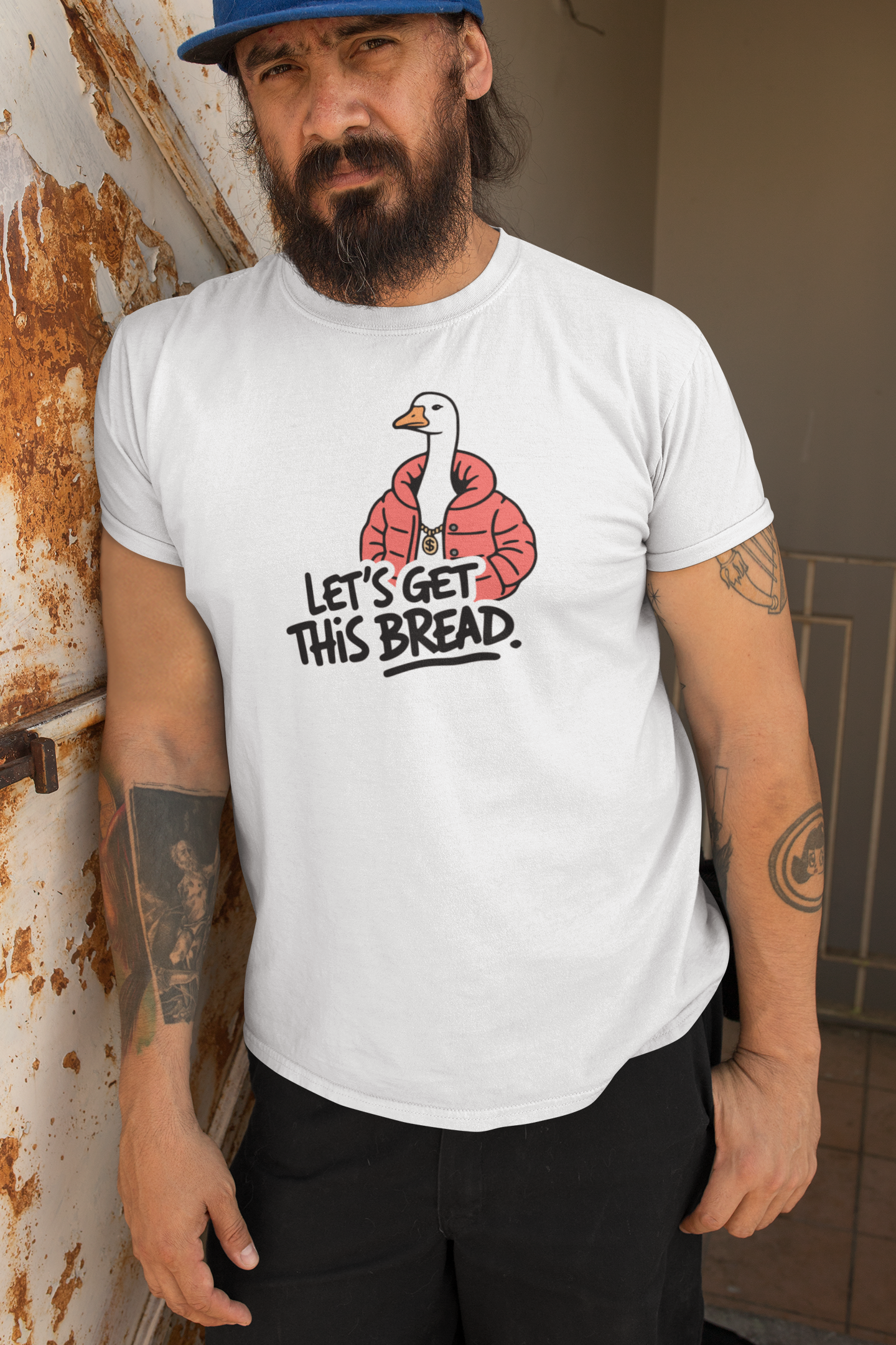 Let’s Get This Bread Goose T-Shirt Funny Gangster Goose Meme Tee for Silly Goose Lovers