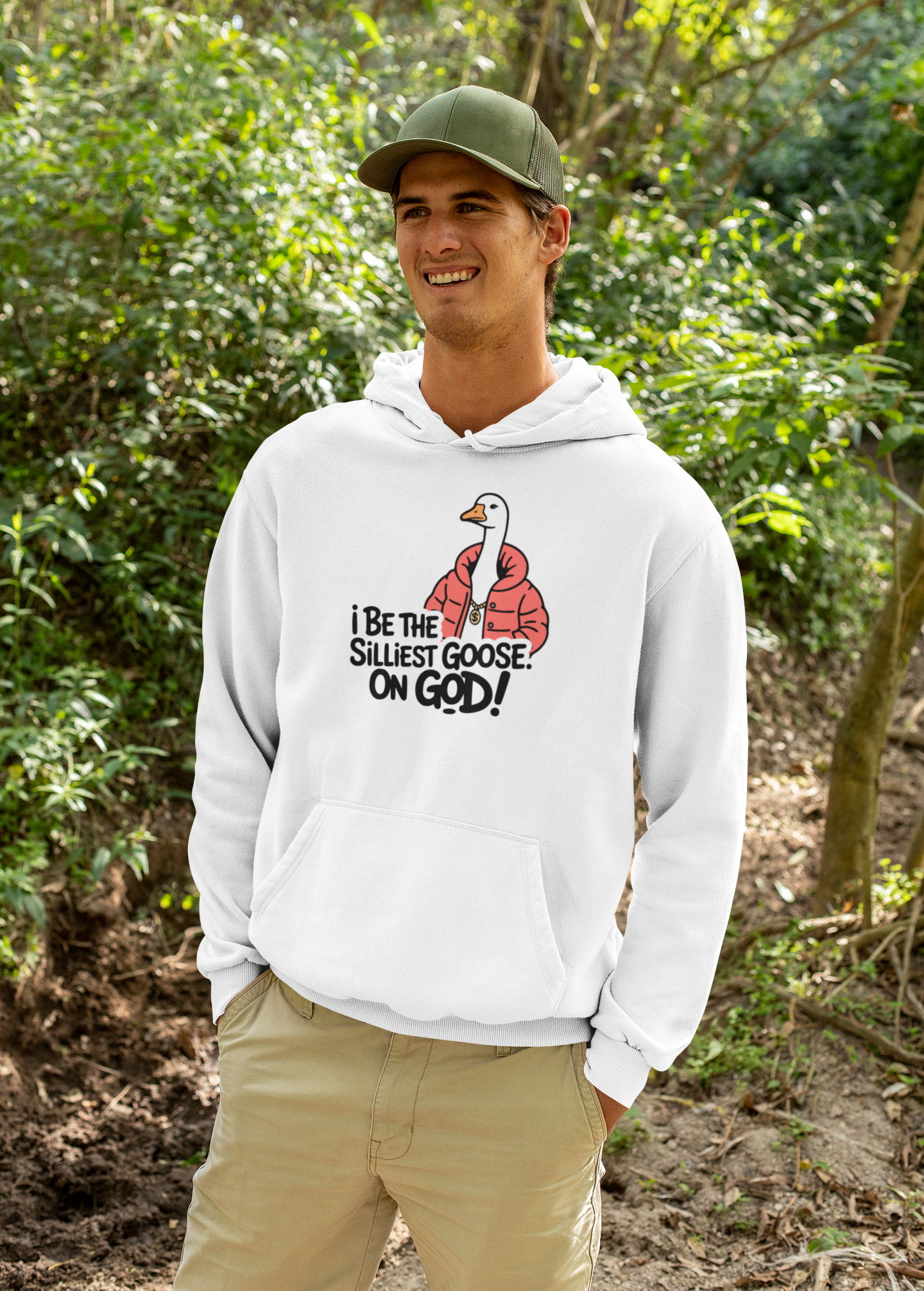 I Be The Silliest Goose On God Funny Goose Hoodie for Joke Lovers