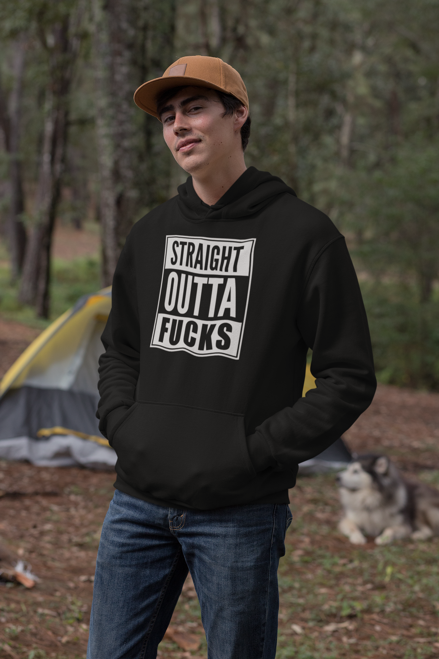 Straight Outta Fucks Funny Graphic Hoodie for Adults Comfortable Everyday Streetwear