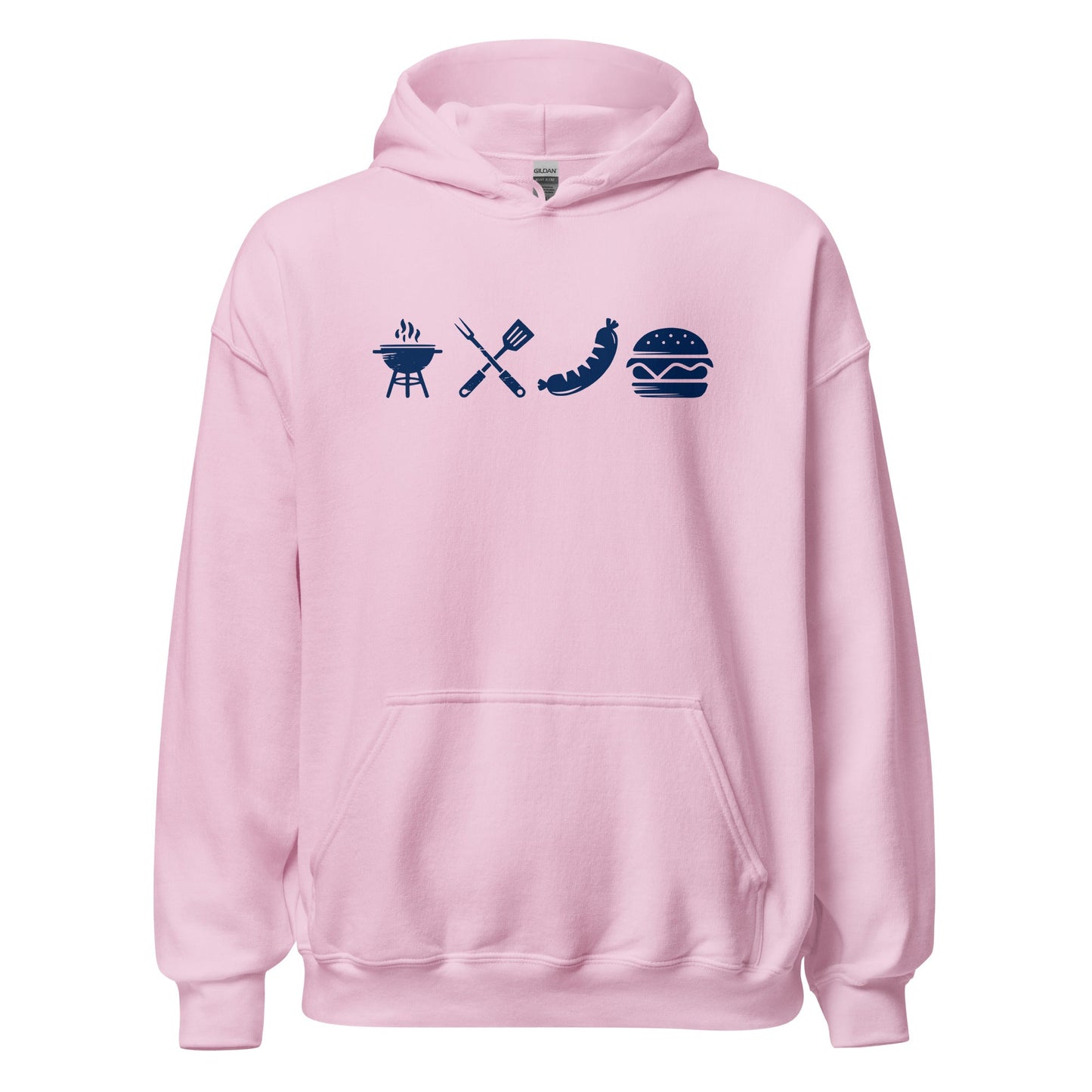 A Day Well Spent Grilling, BBQ Graphic Hoodie - Inken Image