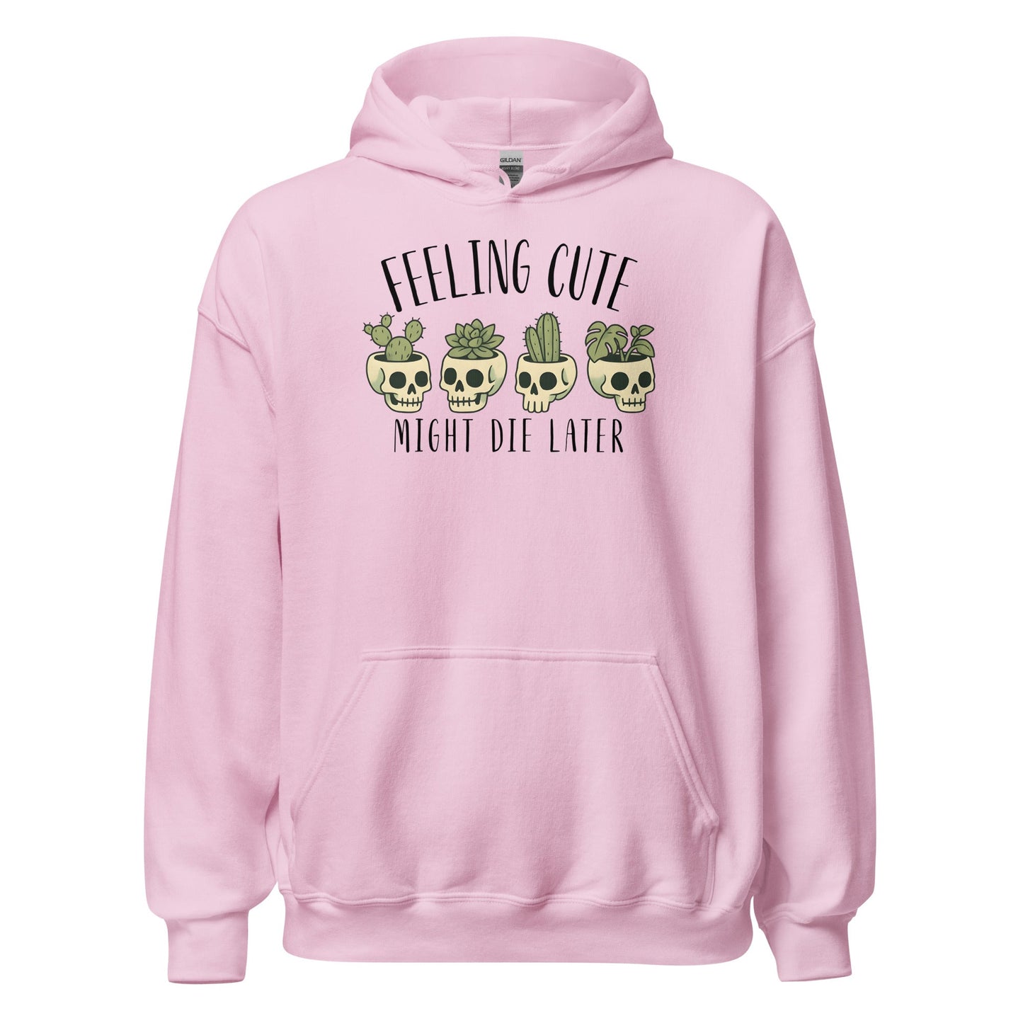 Feeling Cute Pot Heads Hoodie Cute Goth Plant Lover Sweatshirt - Inken Image