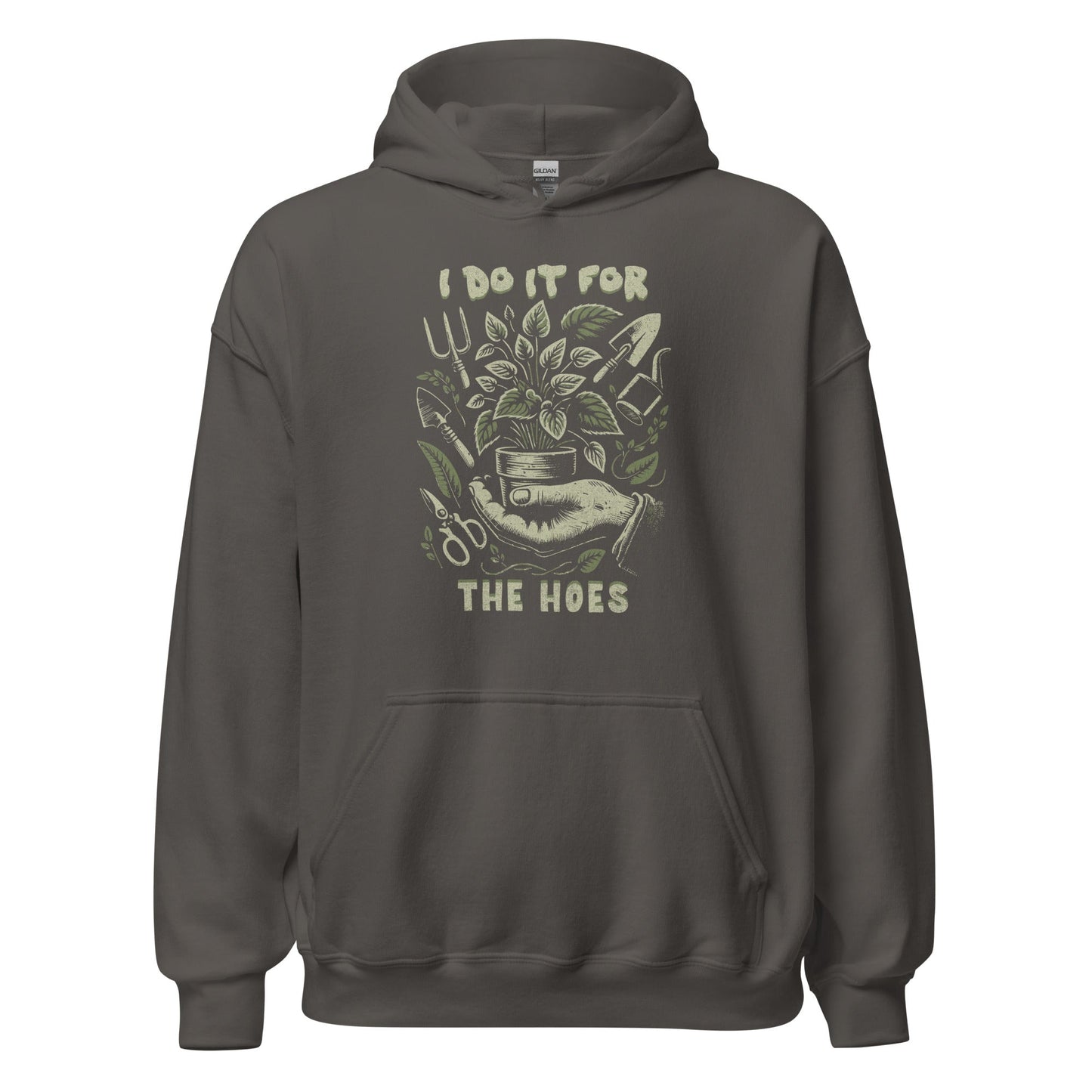 For the Hoes Hoodie Vintage Botanical Humor Sweatshirt - Inken Image