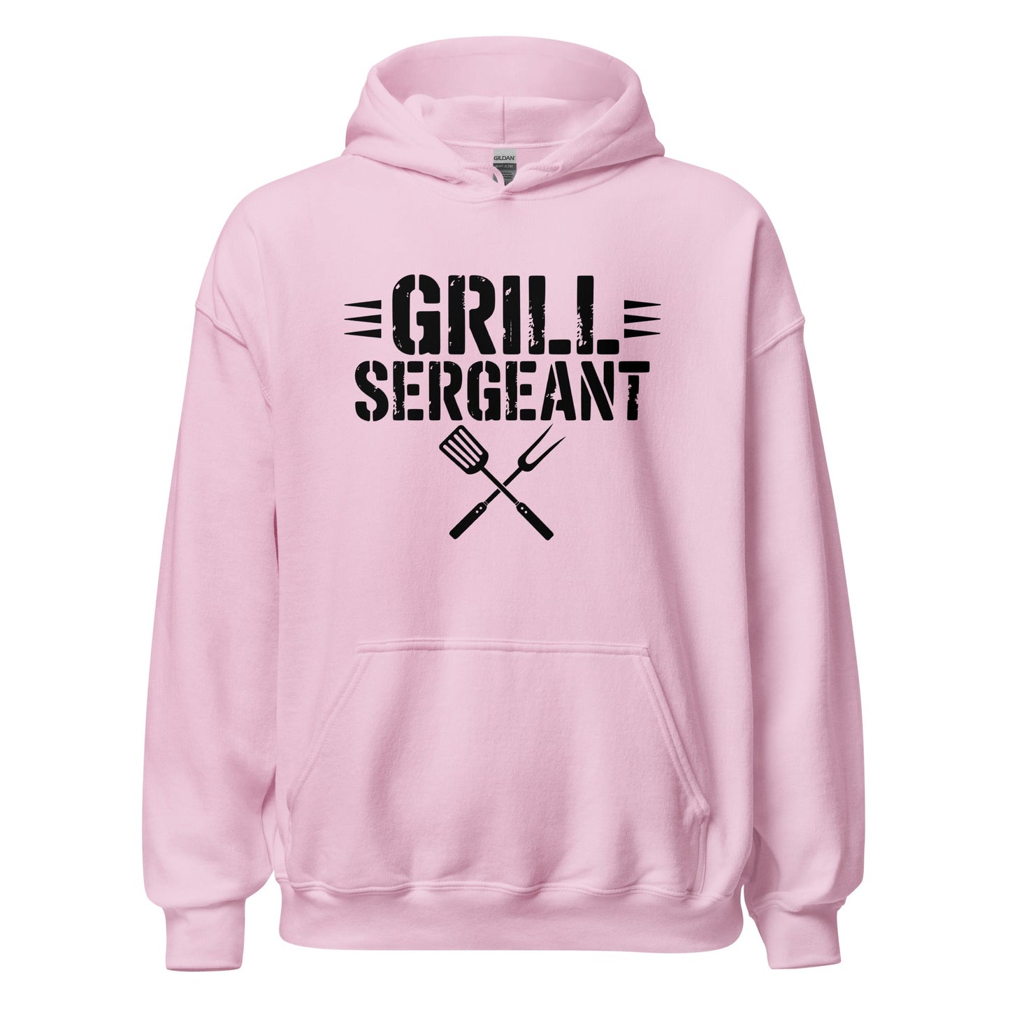 Grill Sergeant Funny BBQ Hoodie, Meat Lover Hoodie Outdoor Grill Master Hoodie - Inken Image