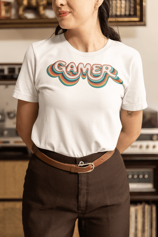 Groovy Gamer Shirt Vintage Video Game Tee - Inken Image