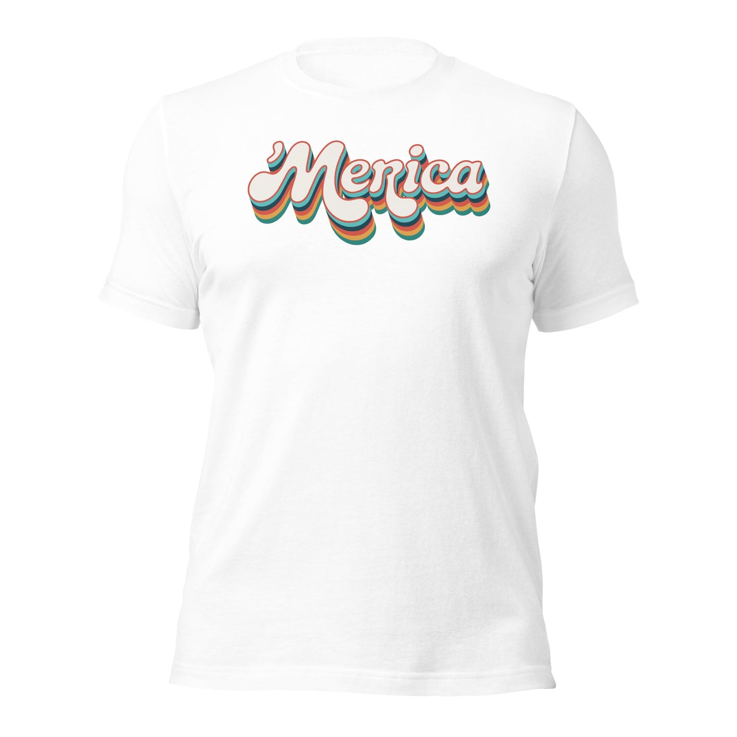’Merica Retro Typography T-Shirt - Inken Image