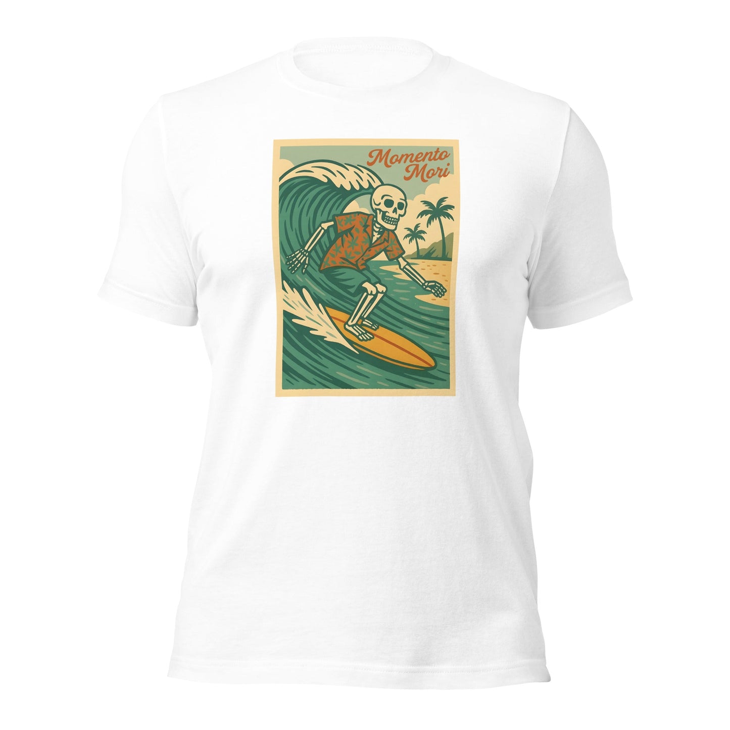 Momento Mori Surfer Retro T-shirt - Inken Image