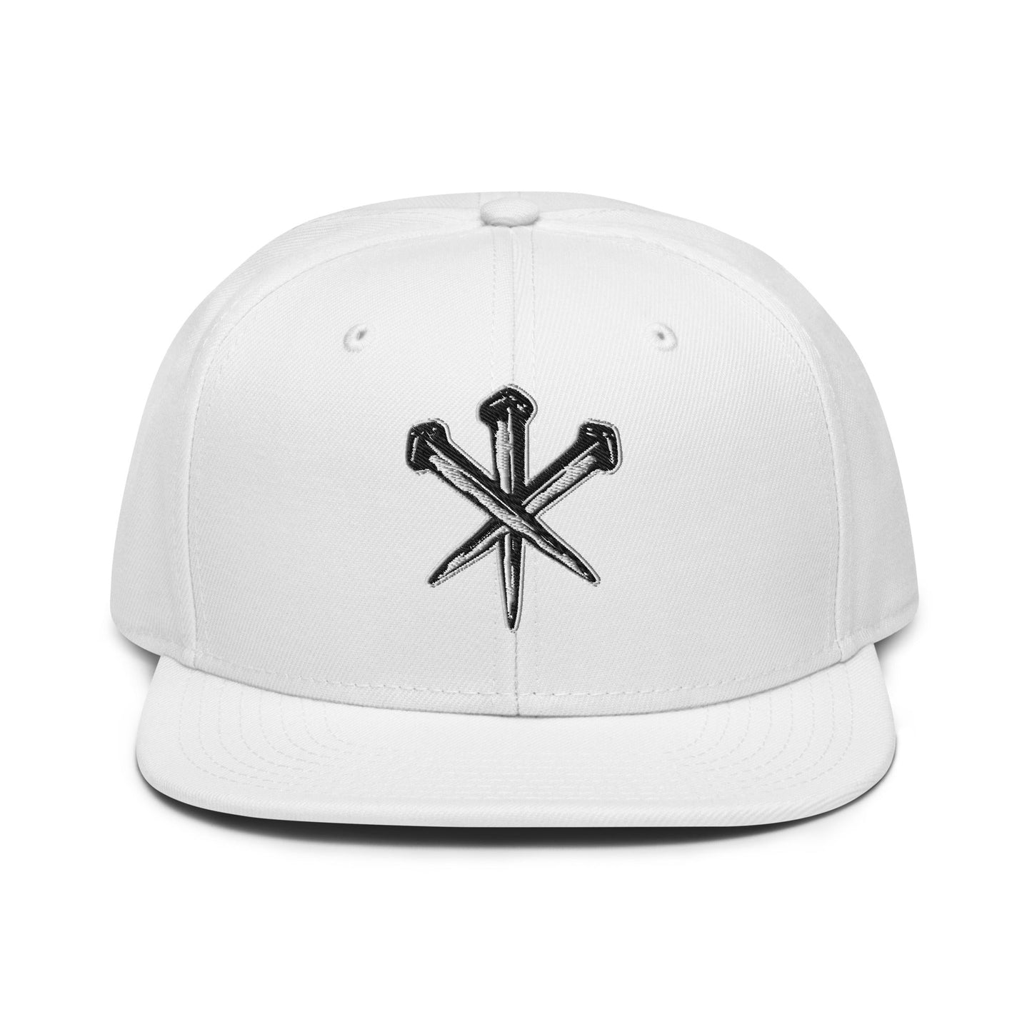Nails of Crucifixion Flat Stitch Snapback - Inken Image