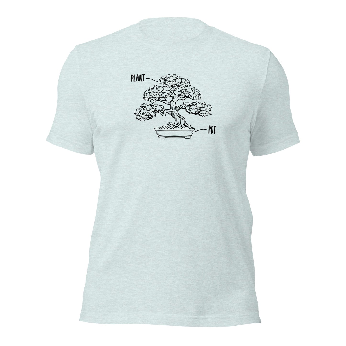 POT PLANT Bonsai Tree Parody Illustration T-Shirt - Inken Image