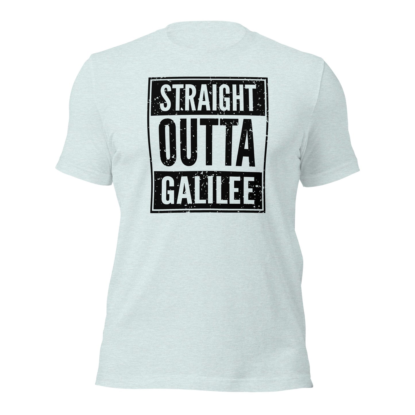 Straight Outta Galilee Christian Rap Parody T-Shirt - Inken Image