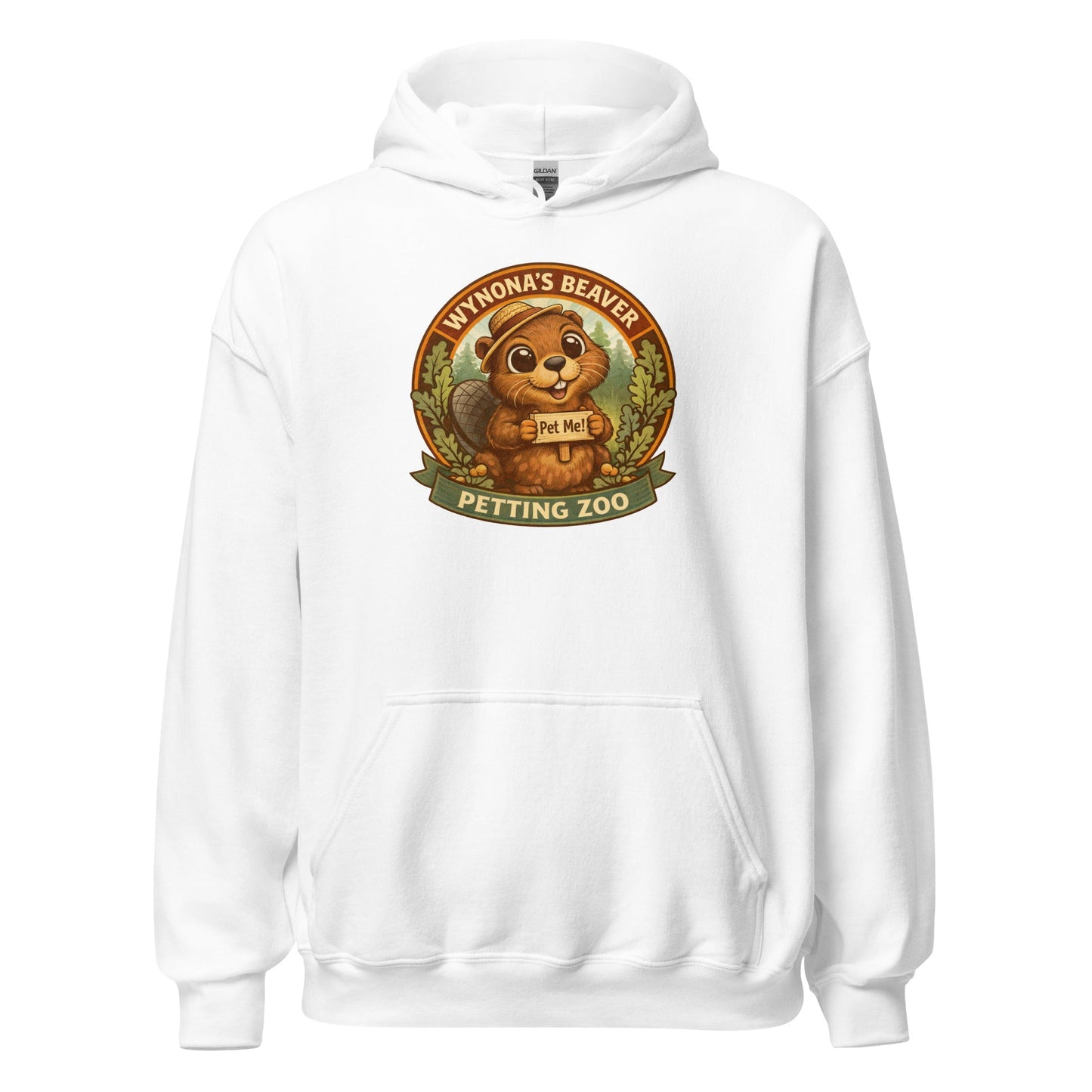 Wynona's Beaver Petting Zoo Sweatshirt Funny Vintage Beaver Hoodie - Inken Image
