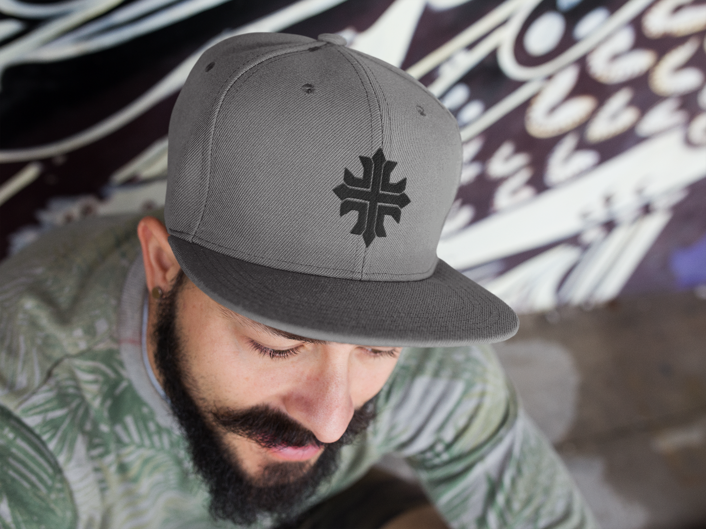 Minimalist 3D Puff Coptic Cross Snapback
