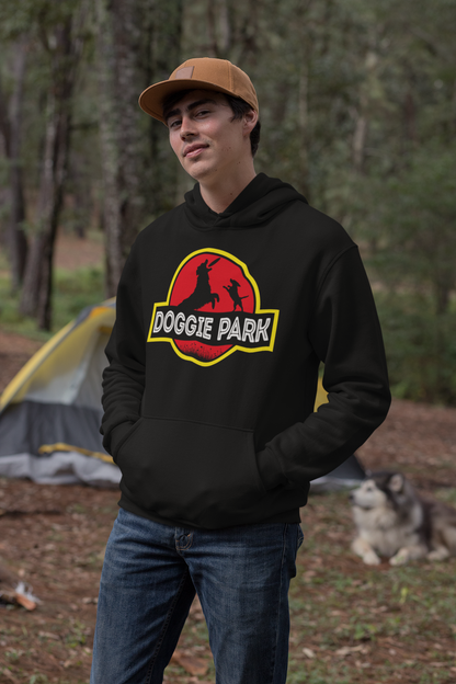 Doggie Park Jurassic Parody Pet Parent Hoodie