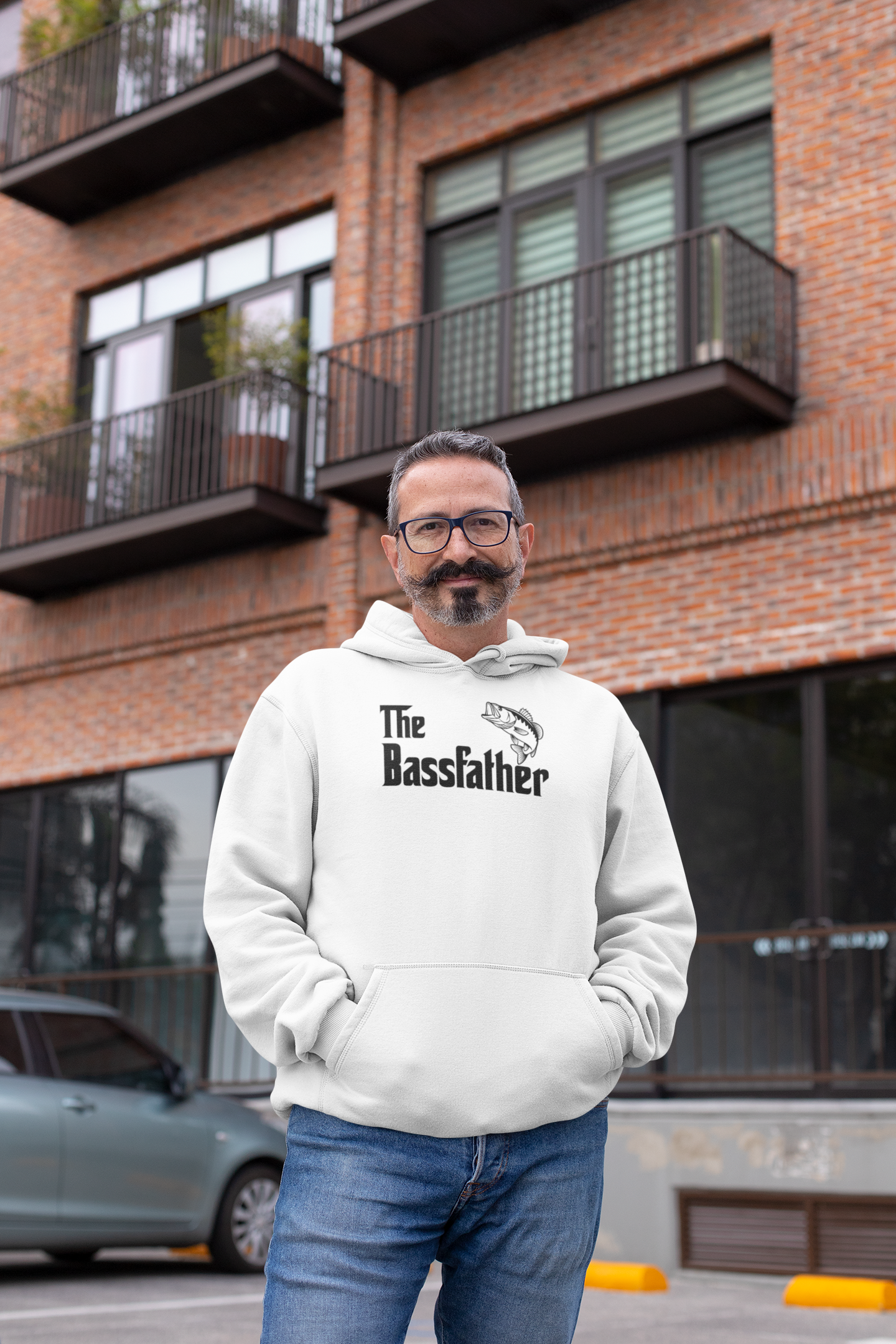 The Bassfather Parody Fishing Hoodie