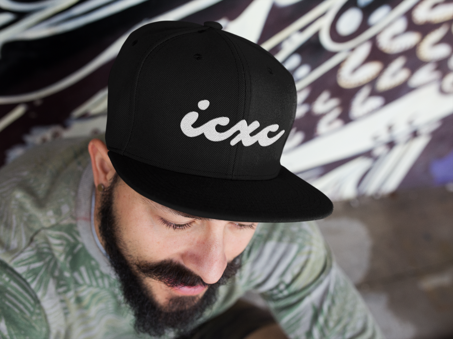 ICXC Jesus Christ Cursive 3D Puff Embroidery Snapback