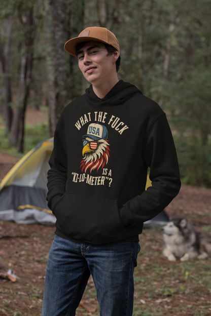 Patriotic Bald Eagle Ki-Lo-Meter Hoodie