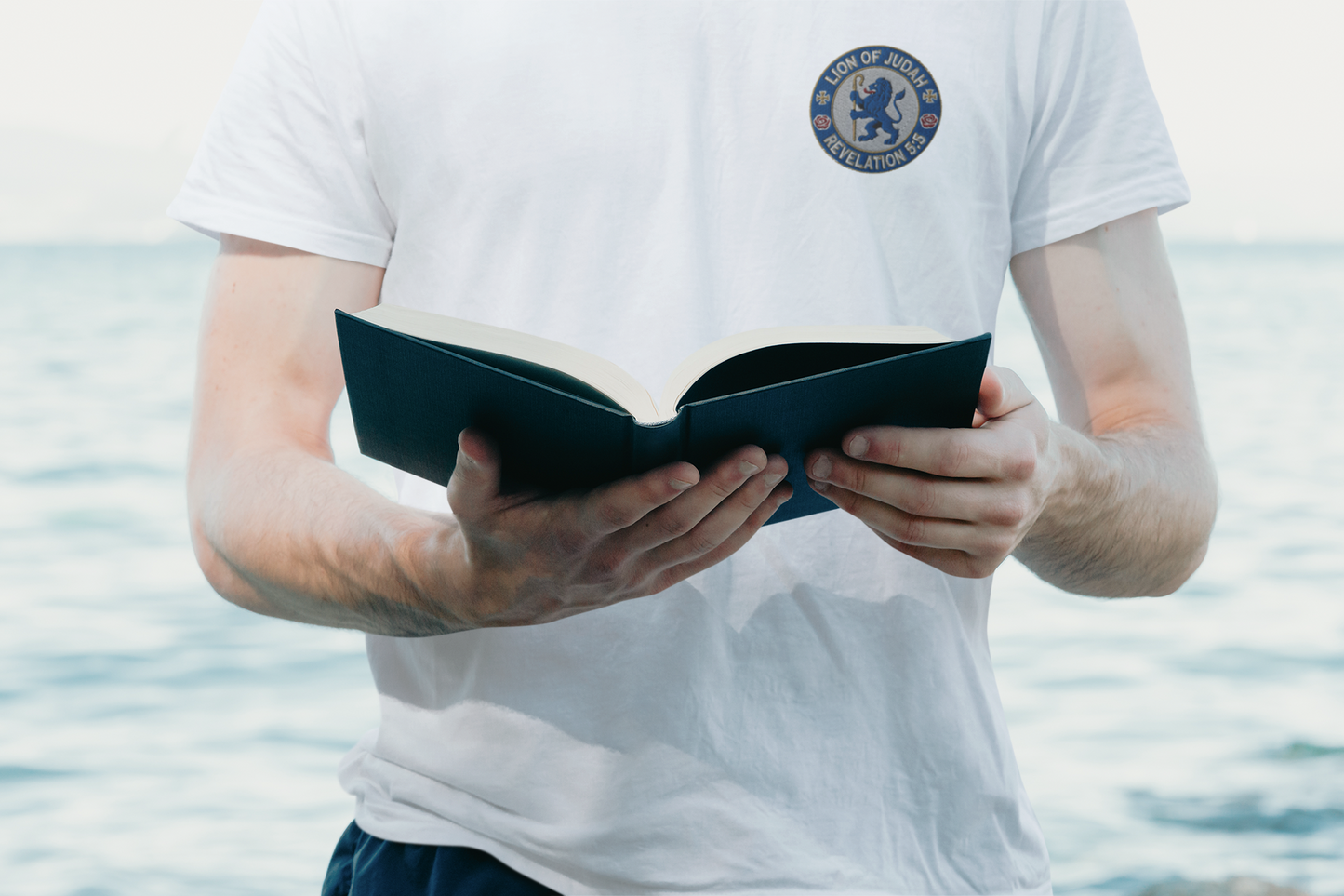 Lion of Judah Embroidered Team T-Shirt