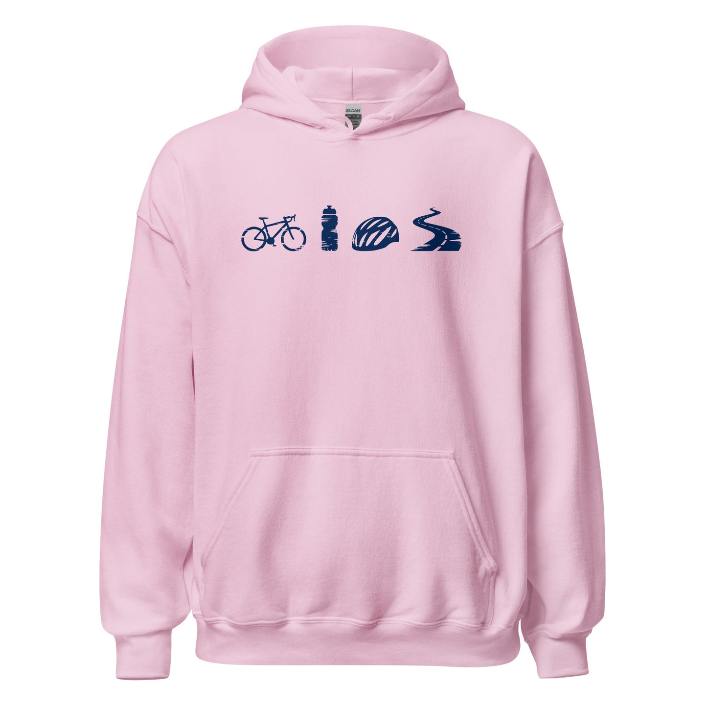 A Day Well Spent Biking, Cyclist Graphic Hoodie - Inken Image