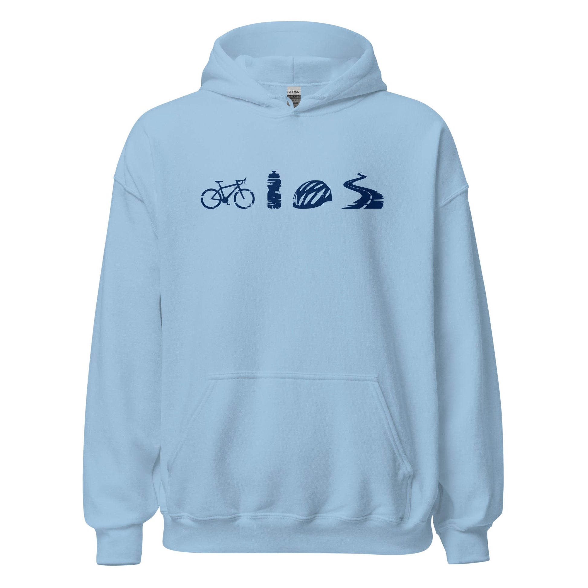 A Day Well Spent Biking, Cyclist Graphic Hoodie - Inken Image