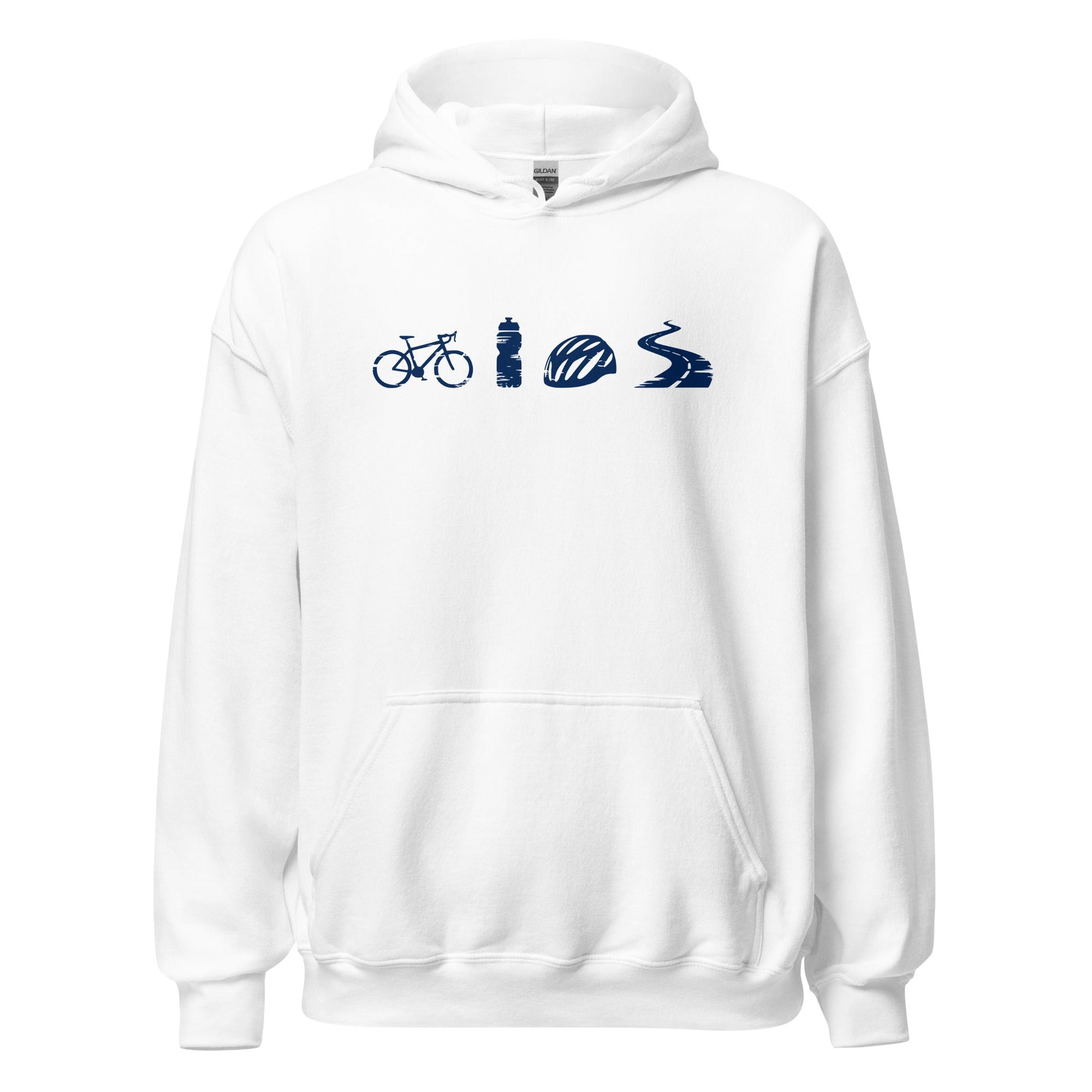A Day Well Spent Biking, Cyclist Graphic Hoodie - Inken Image