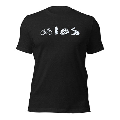 A Day Well Spent Biking, Cyclist Graphic T-shirt - Inken Image