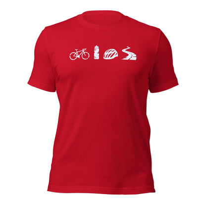 A Day Well Spent Biking, Cyclist Graphic T-shirt - Inken Image