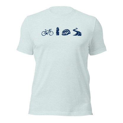 A Day Well Spent Biking, Cyclist Graphic T-shirt - Inken Image