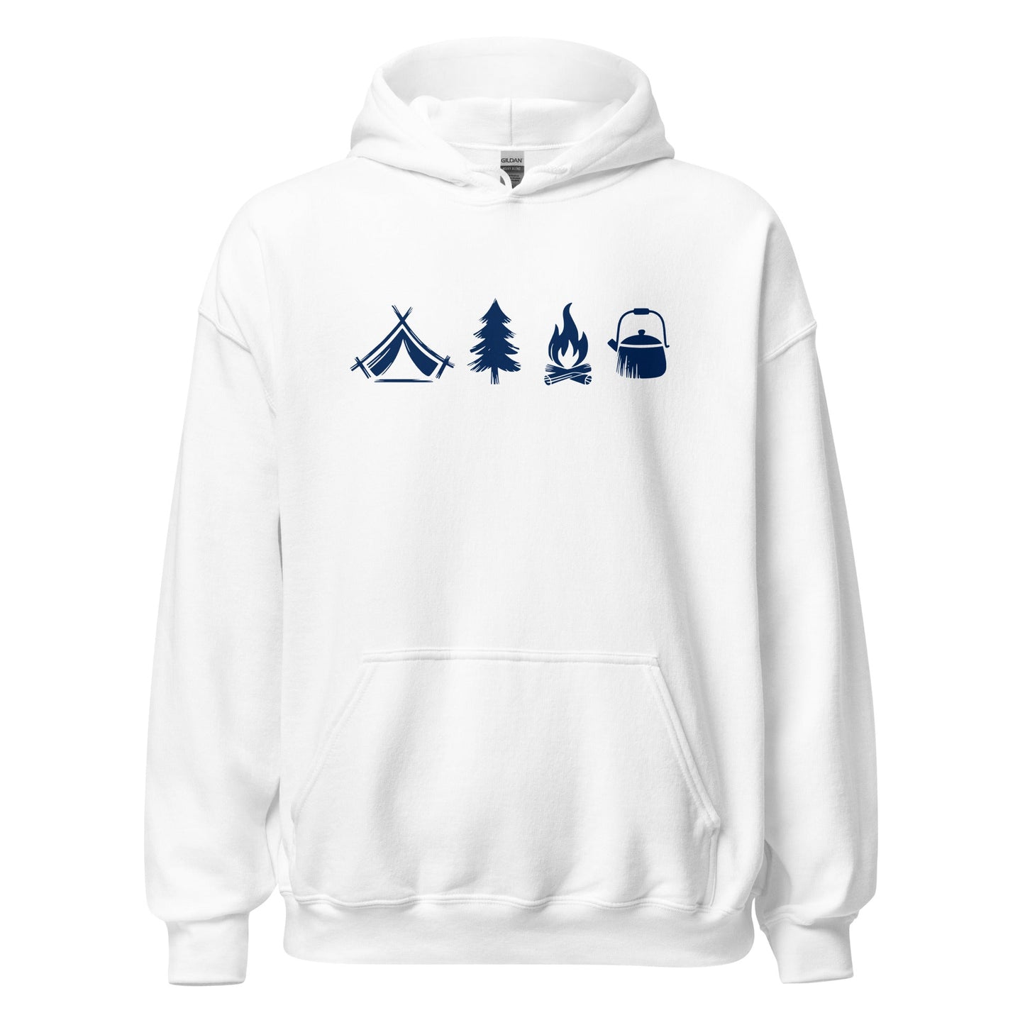 A Day Well Spent Camping, Outdoorsman Graphic Hoodie - Inken Image