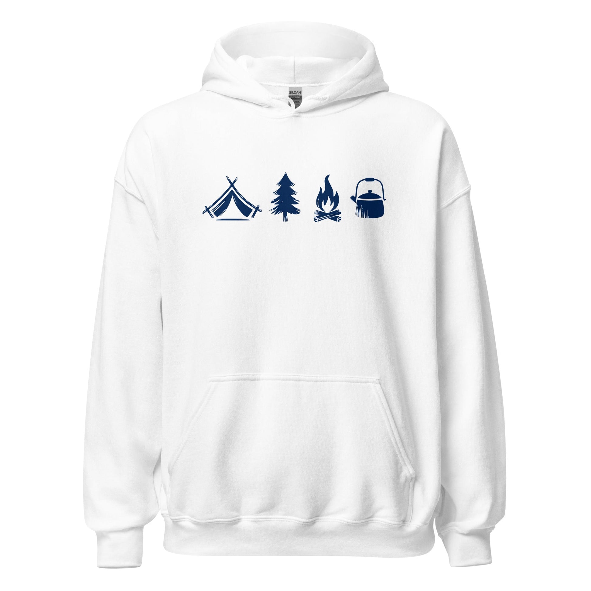 A Day Well Spent Camping, Outdoorsman Graphic Hoodie - Inken Image