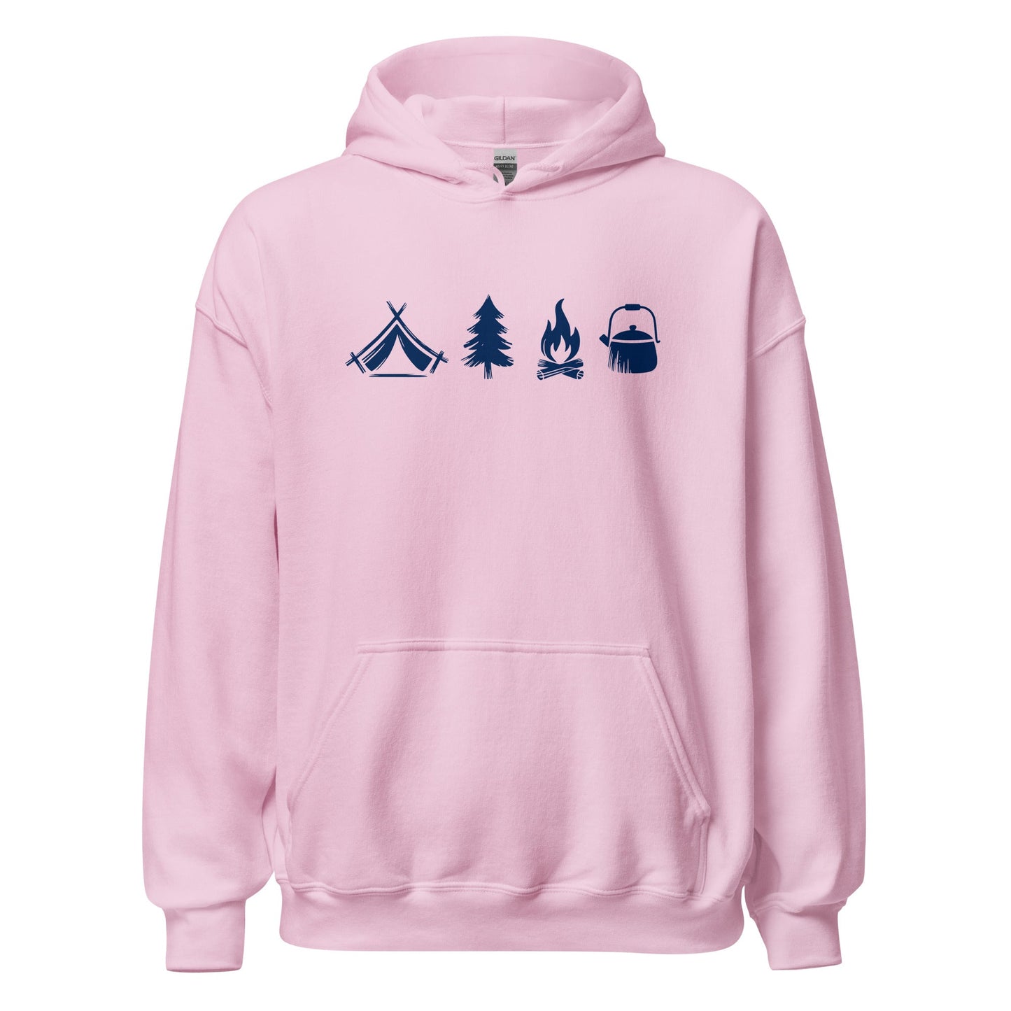 A Day Well Spent Camping, Outdoorsman Graphic Hoodie - Inken Image