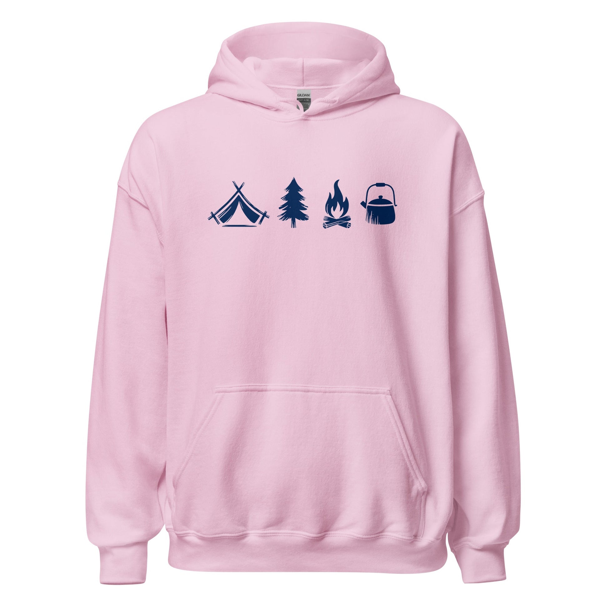 A Day Well Spent Camping, Outdoorsman Graphic Hoodie - Inken Image