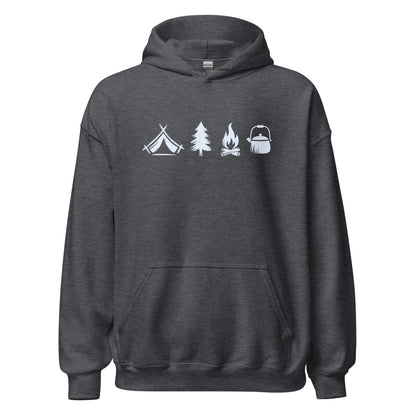 A Day Well Spent Camping, Outdoorsman Graphic Hoodie - Inken Image