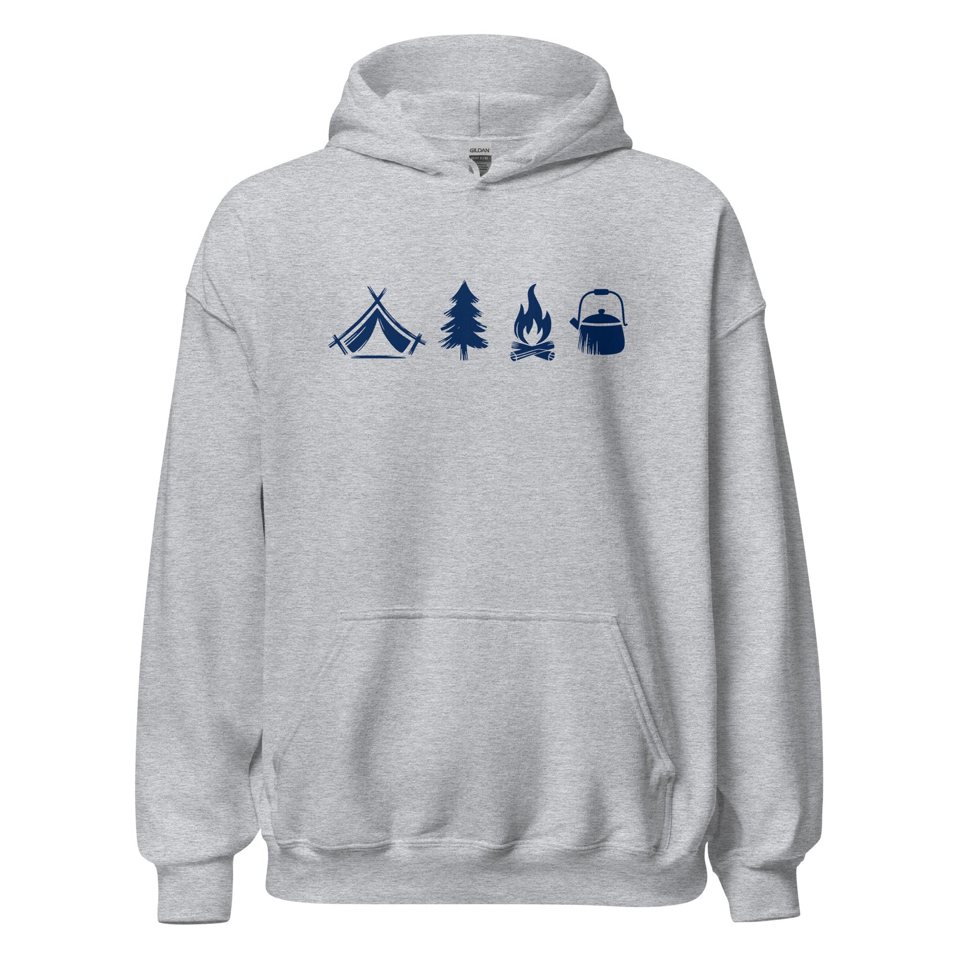 A Day Well Spent Camping, Outdoorsman Graphic Hoodie - Inken Image