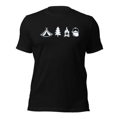 A Day Well Spent Camping, Outdoorsman Graphic T-shirt - Inken Image