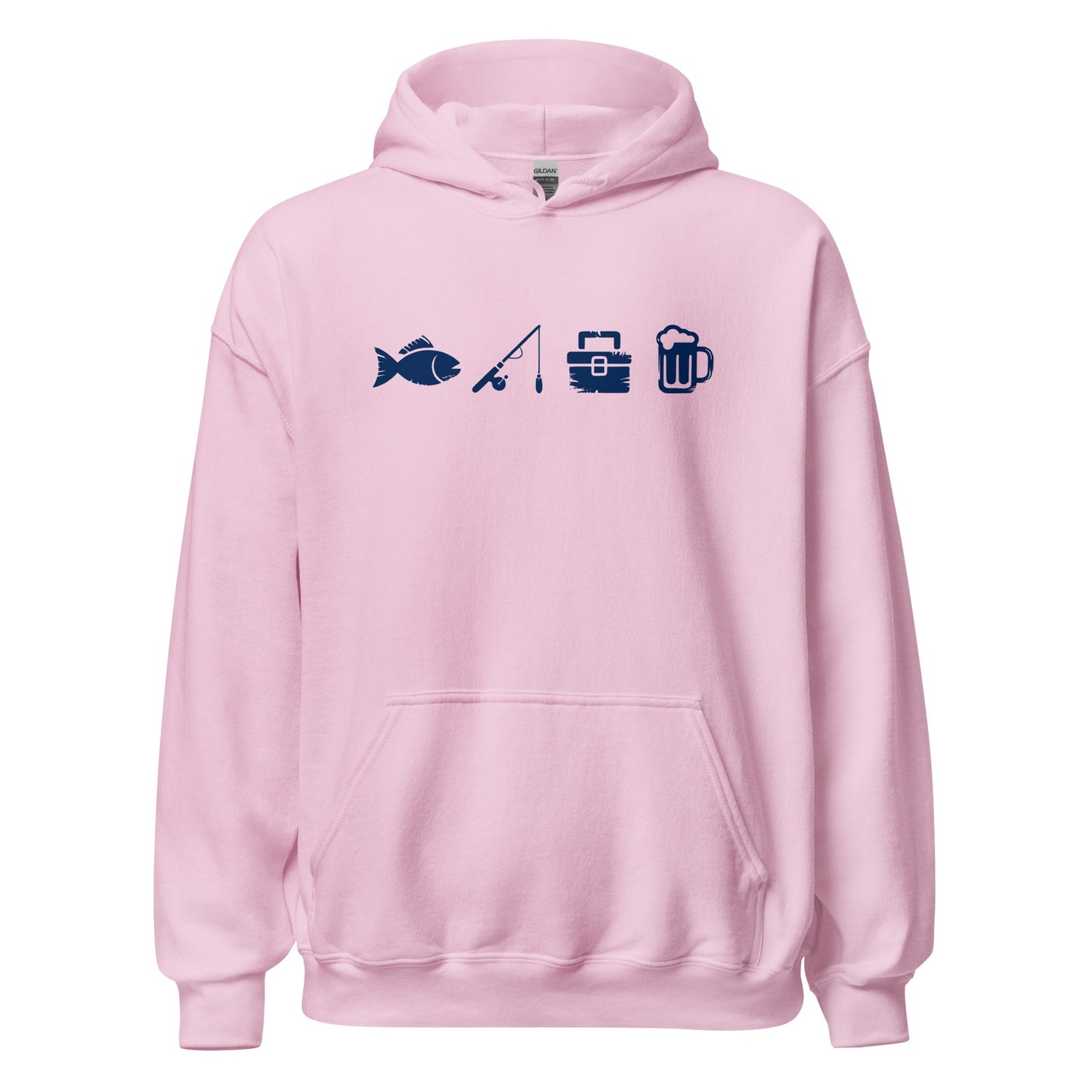 A Day Well Spent Fishing, Angler and Fisherman Graphic Hoodie - Inken Image