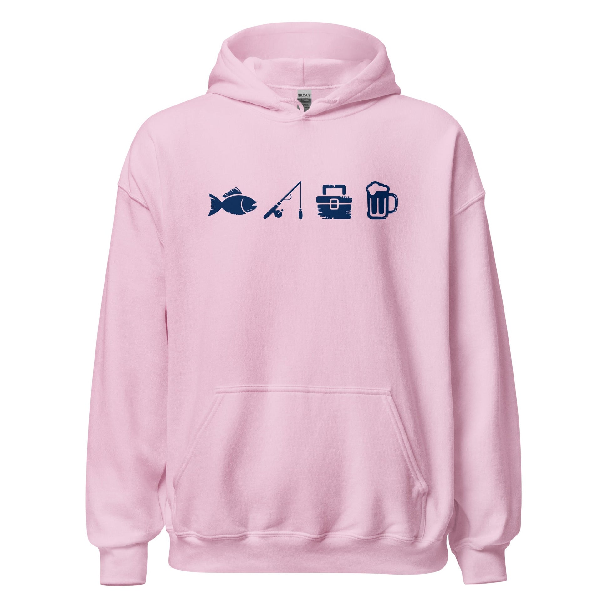 A Day Well Spent Fishing, Angler and Fisherman Graphic Hoodie - Inken Image