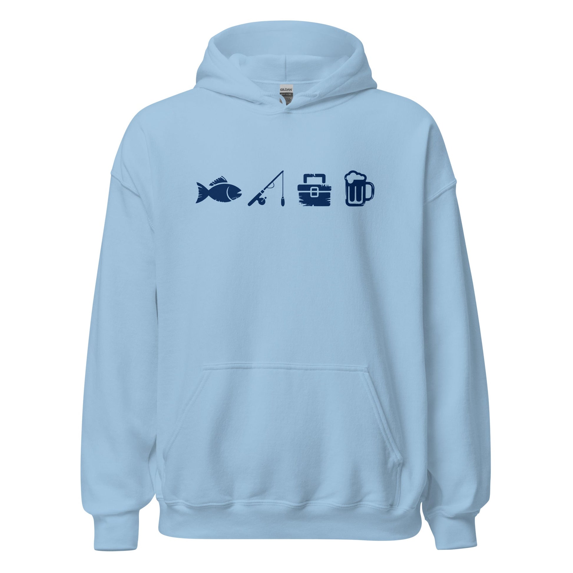 A Day Well Spent Fishing, Angler and Fisherman Graphic Hoodie - Inken Image