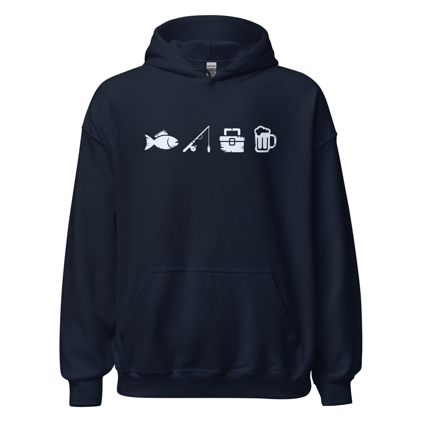 A Day Well Spent Fishing, Angler and Fisherman Graphic Hoodie - Inken Image