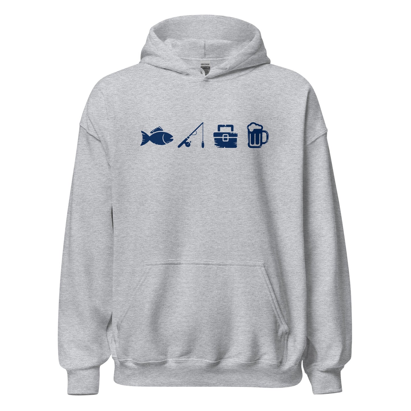 A Day Well Spent Fishing, Angler and Fisherman Graphic Hoodie - Inken Image