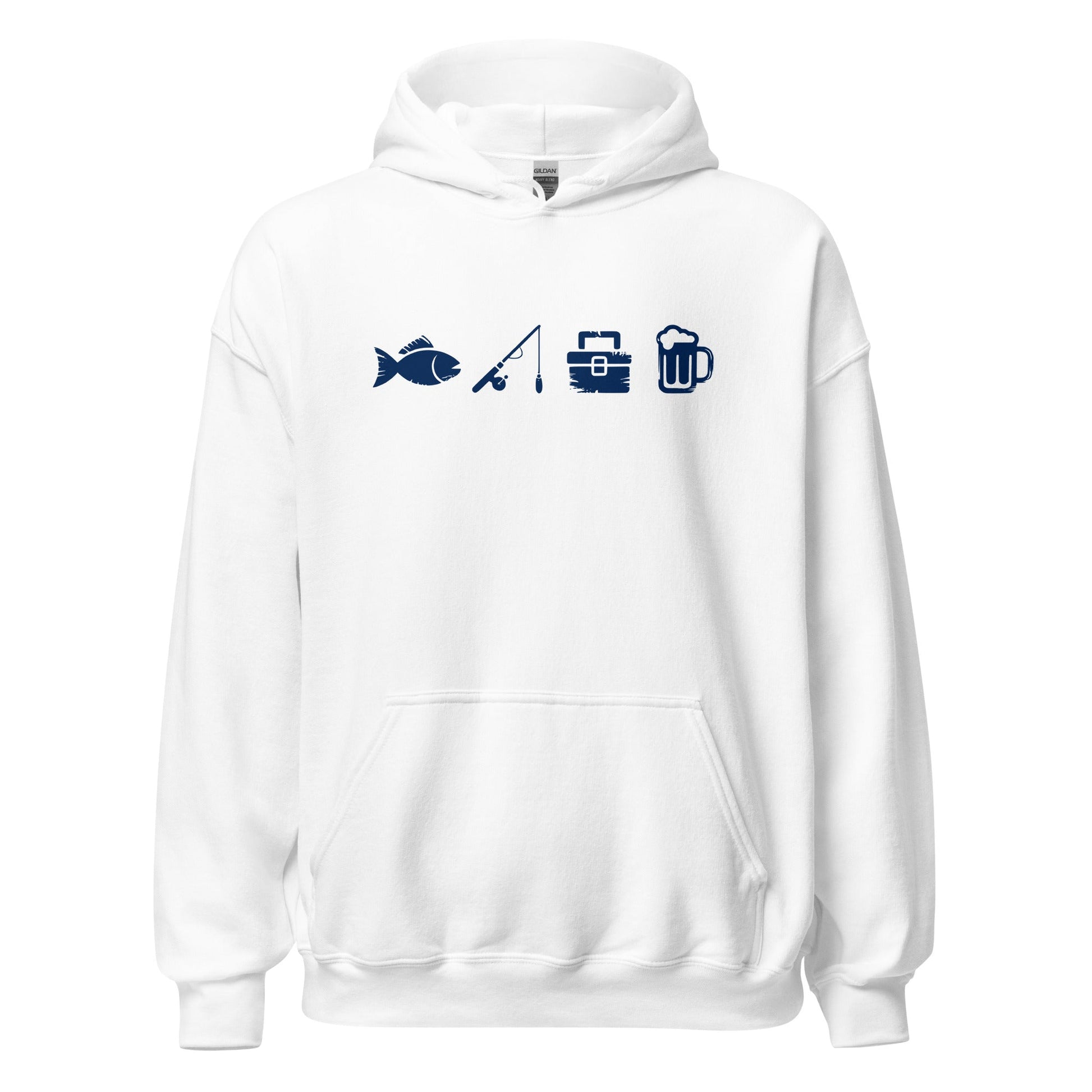 A Day Well Spent Fishing, Angler and Fisherman Graphic Hoodie - Inken Image
