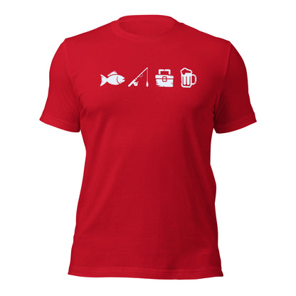 A Day Well Spent Fishing, Angler and Fisherman Graphic T-Shirt - Inken Image