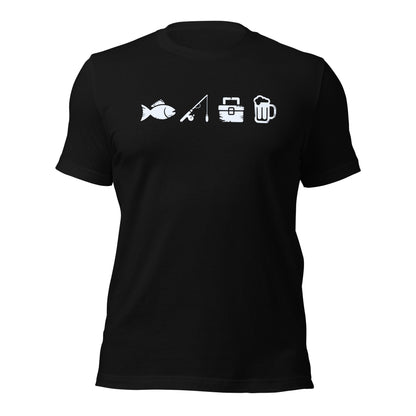 A Day Well Spent Fishing, Angler and Fisherman Graphic T-Shirt - Inken Image