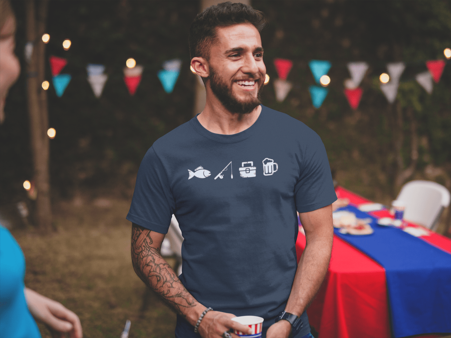 A Day Well Spent Fishing, Angler and Fisherman Graphic T-Shirt - Inken Image