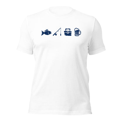 A Day Well Spent Fishing, Angler and Fisherman Graphic T-Shirt - Inken Image
