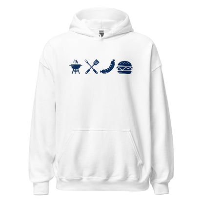 A Day Well Spent Grilling, BBQ Graphic Hoodie - Inken Image