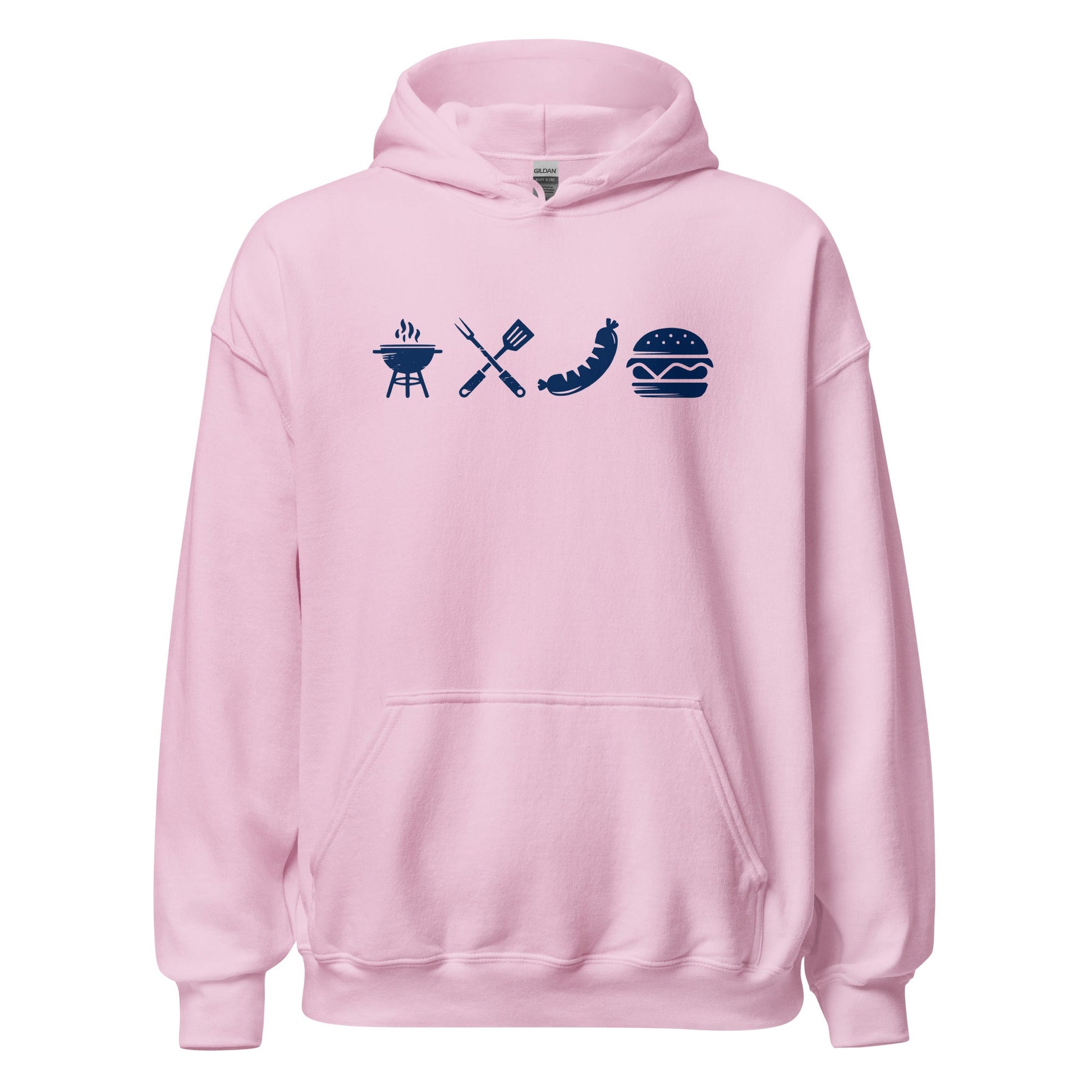 A Day Well Spent Grilling, BBQ Graphic Hoodie - Inken Image