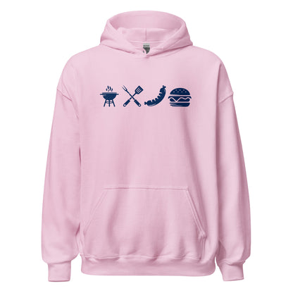 A Day Well Spent Grilling, BBQ Graphic Hoodie - Inken Image