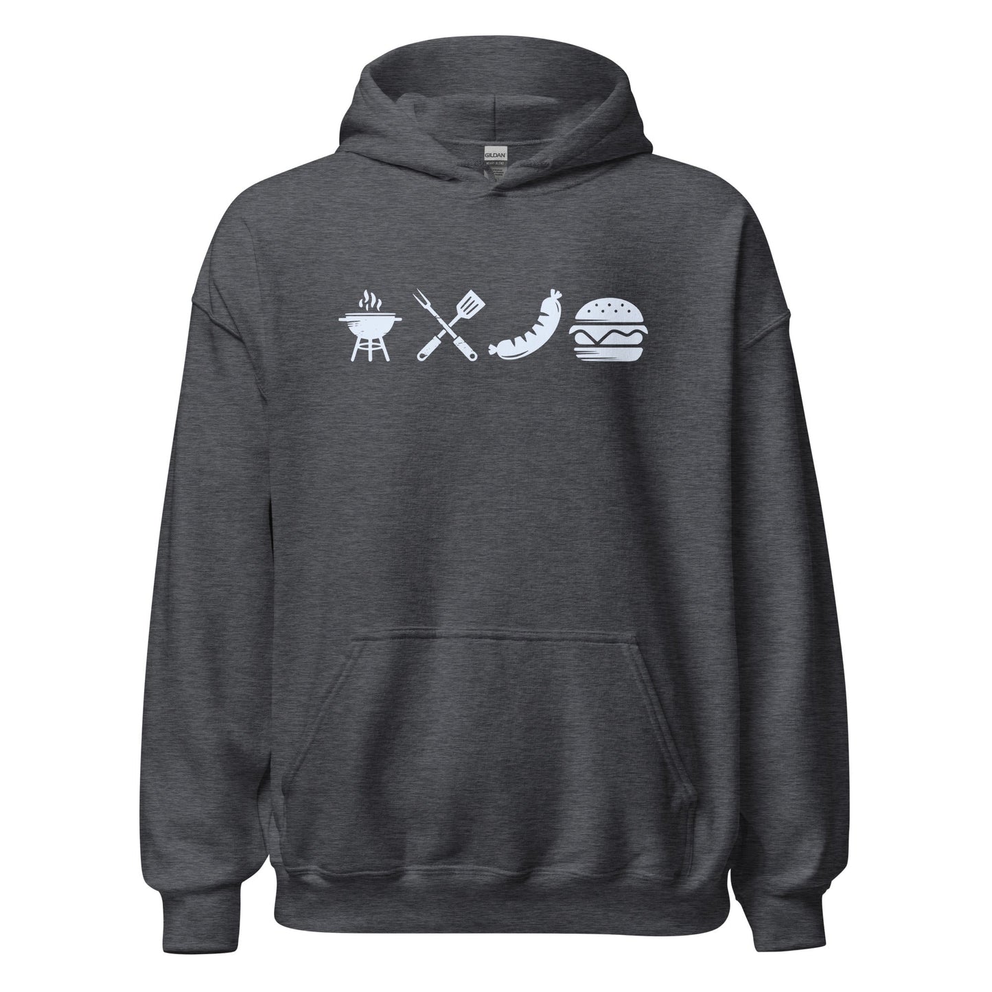 A Day Well Spent Grilling, BBQ Graphic Hoodie - Inken Image