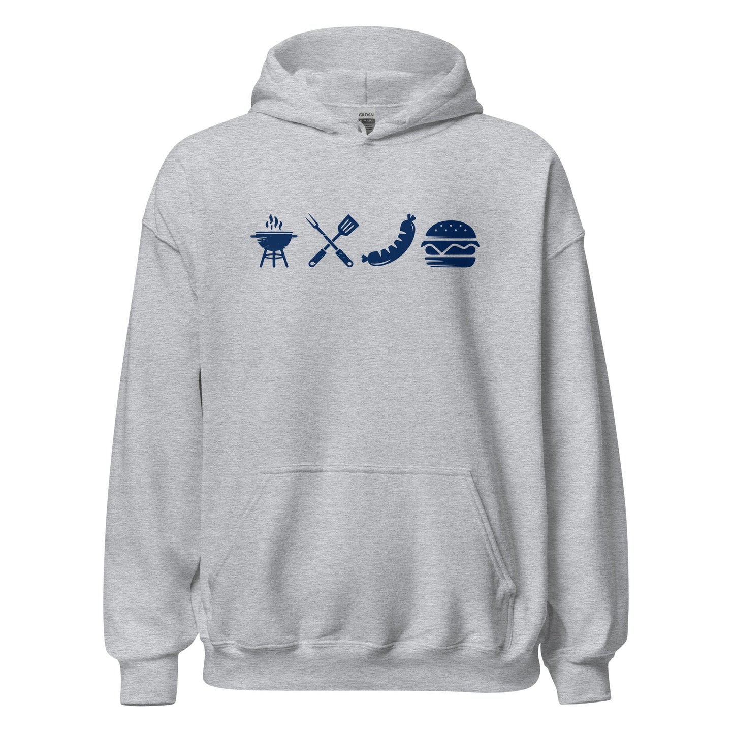 A Day Well Spent Grilling, BBQ Graphic Hoodie - Inken Image