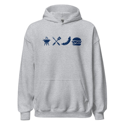 A Day Well Spent Grilling, BBQ Graphic Hoodie - Inken Image